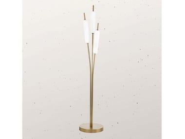TYPHA 285.04 - Brass floor lamp by Il Fanale