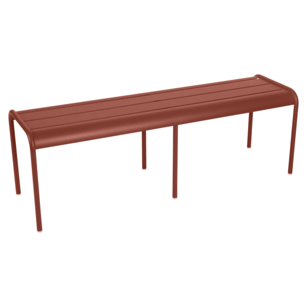Luxembourg 3/4-Seater Bench by Fermob #RED OCHRE