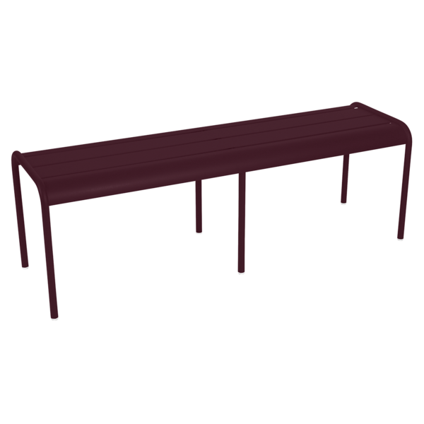 Luxembourg 3/4-Seater Bench by Fermob #BLACK CHERRY