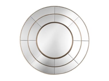 Espejo Visual redondo con marco cuadrado de Sovet Italia. Espejos