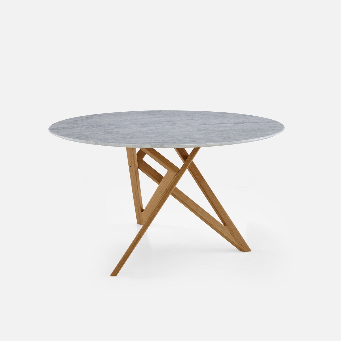 ENNÉA - Round Carrara marble dining table