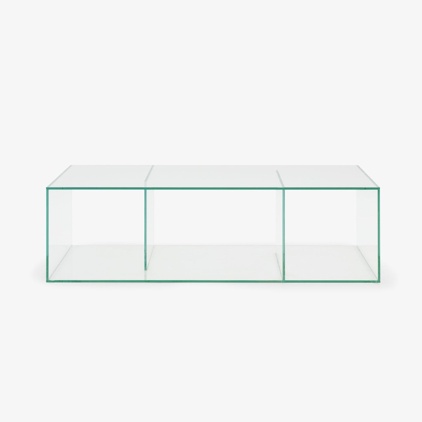 SALDO - Low rectangular glass coffee table