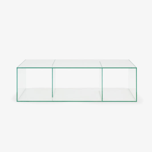 SALDO - Low rectangular glass coffee table