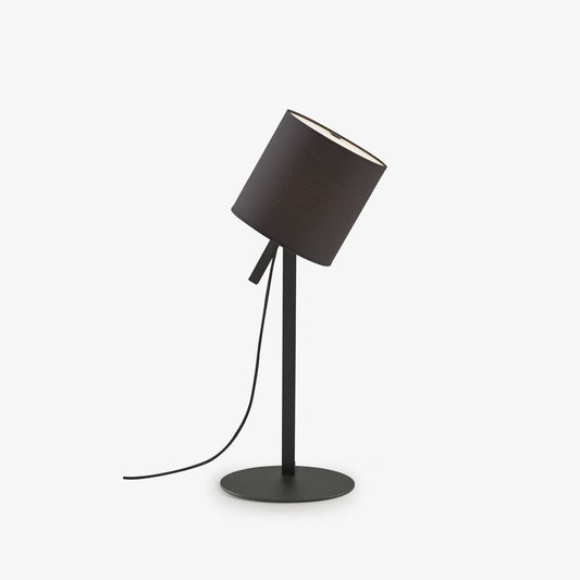 MAGNET LAMP - Table lamp with steel base and cotton shade