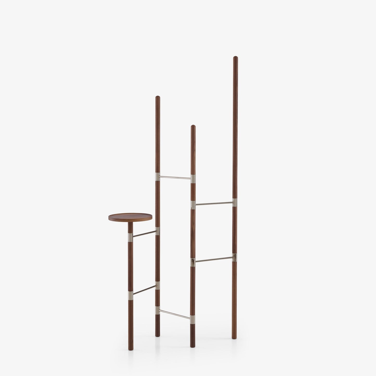 Estenda - Clothes stand walnut / nickel