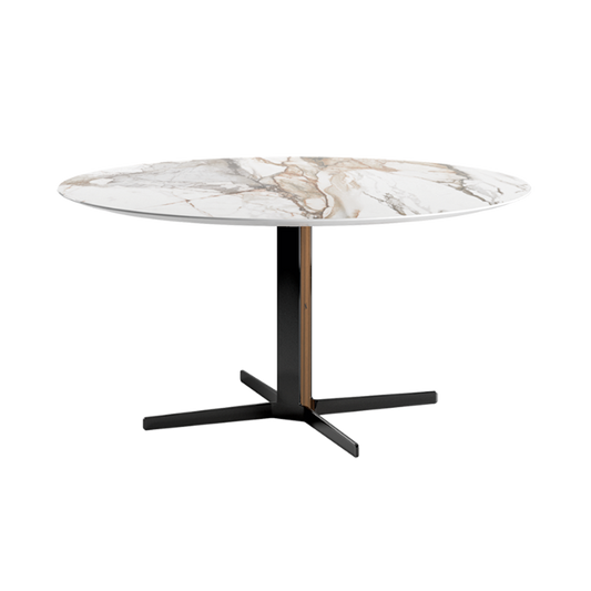 Campus - Circular Marble Table by Natuzzi Italia