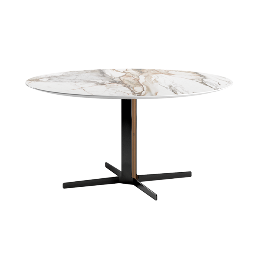 Campus - Circular Marble Table by Natuzzi Italia