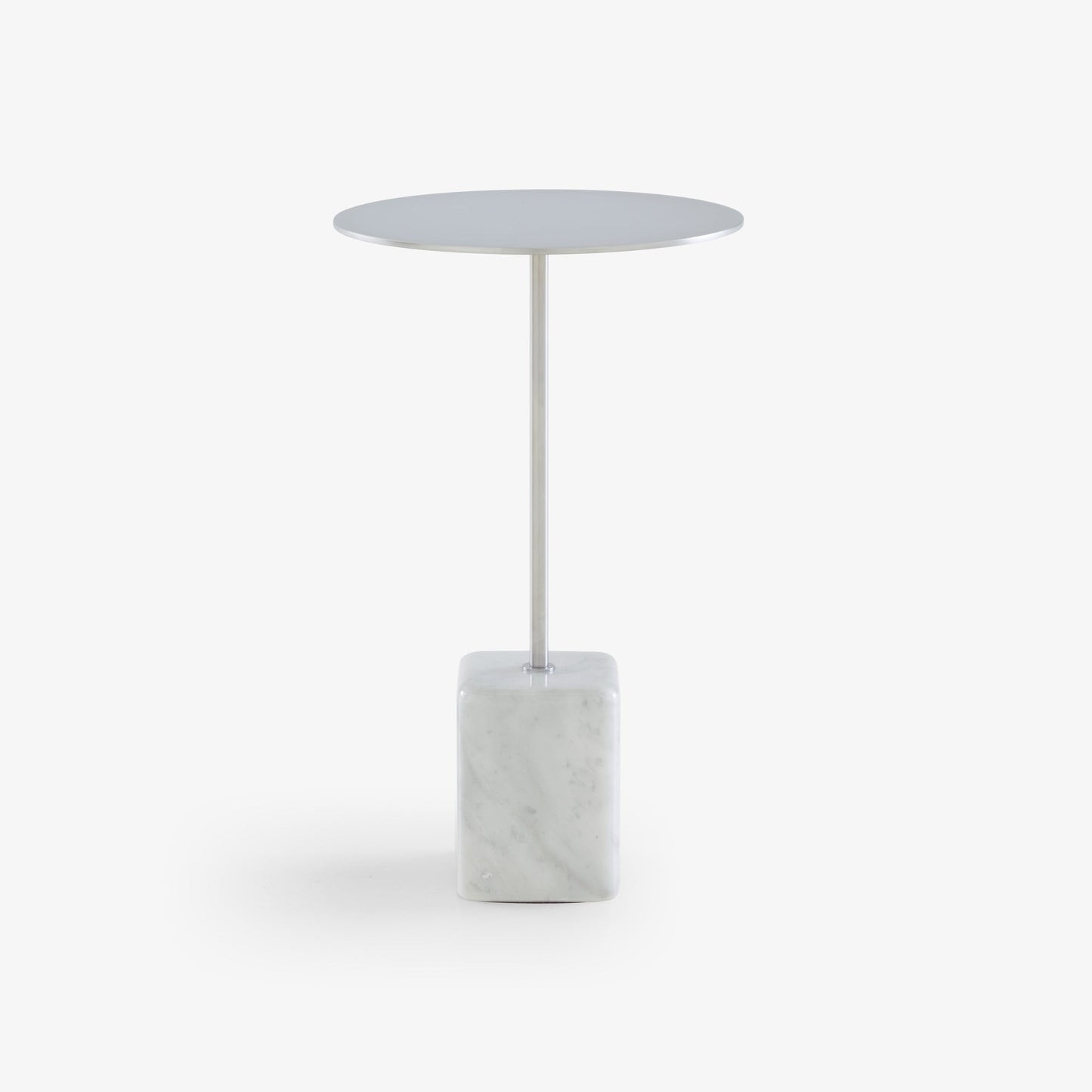 CUPIDON - Round steel high side table