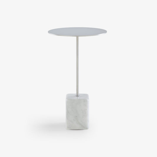 CUPIDON - Round steel high side table