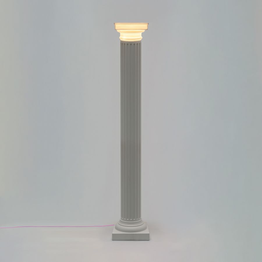 Tall Porcelain and Fiberglass Floor Lamp Las Vegas by Seletti