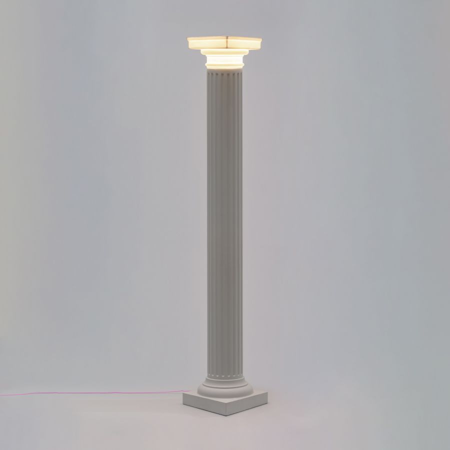 Tall Porcelain and Fiberglass Floor Lamp Las Vegas by Seletti