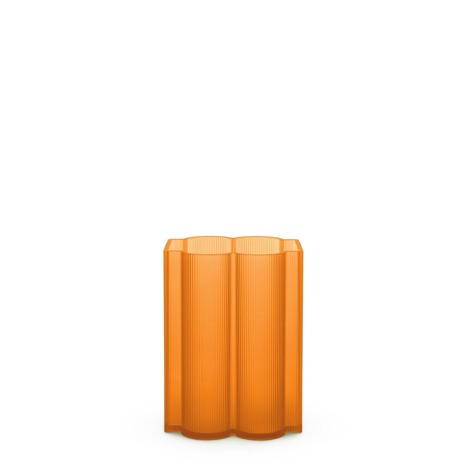 Okra Vase Low by Kartell #Orange