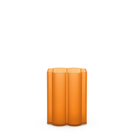 Okra Vase Low by Kartell #Orange
