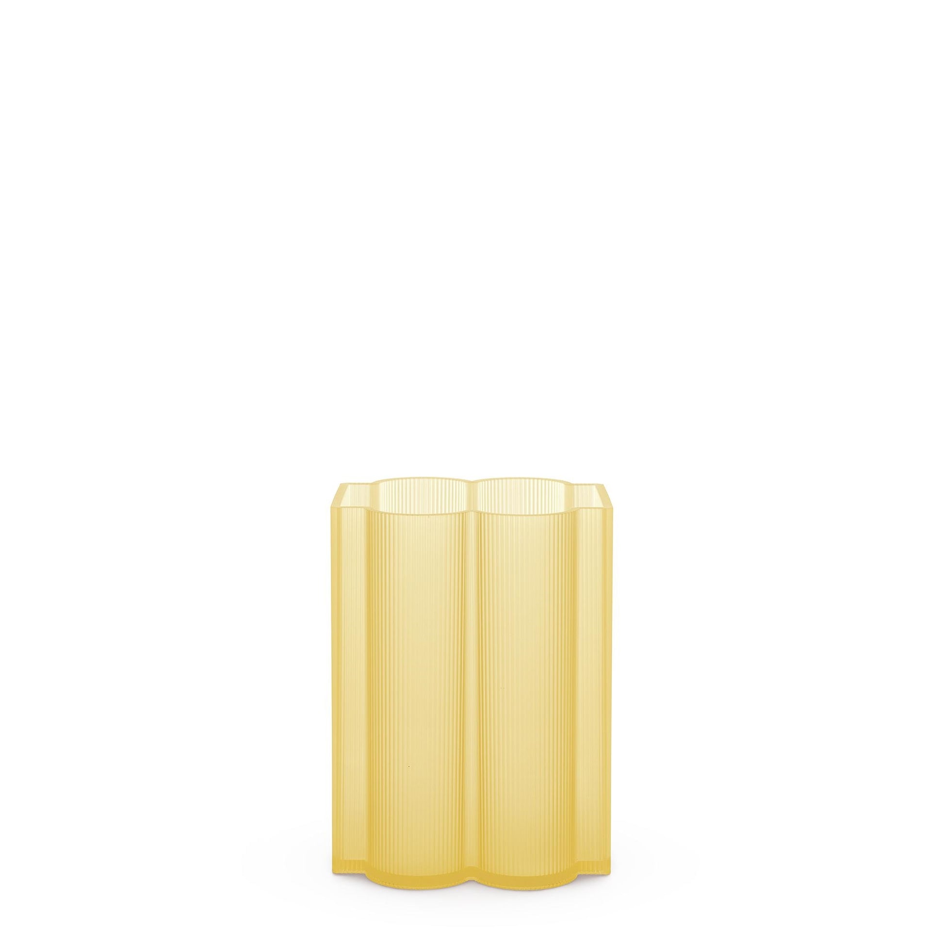 Okra Vase Low by Kartell #Yellow