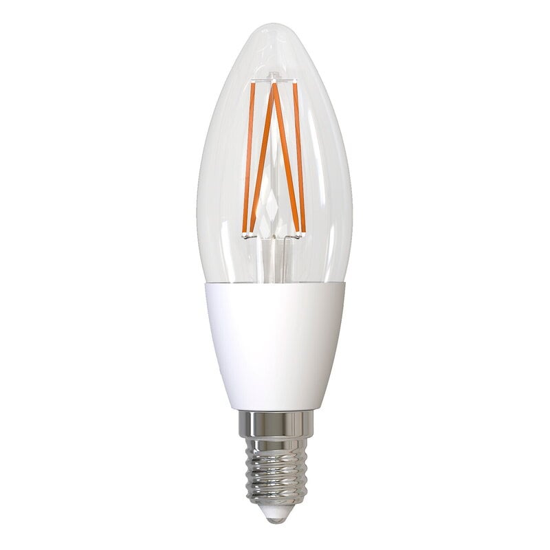 SmartHome WiFi LED bulb C35 by Airam #E14 4,5W 470lm 2700-6500K, clear #