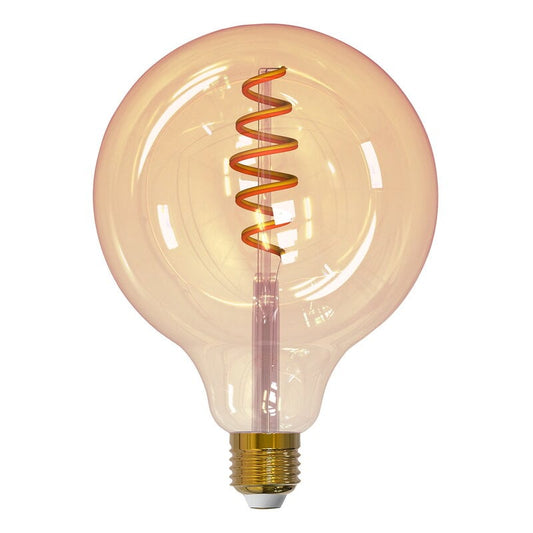 SmartHome WiFi LED bulb G125 by Airam #E27 5,5W 350lm 1800-3000K, amber #