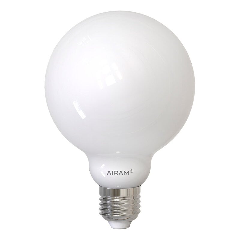 SmartHome WiFi LED bulb G95 by Airam #E27 7W 806lm 2700-6500K, opal #