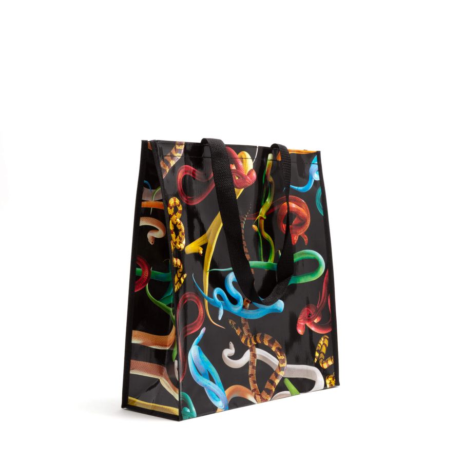 Big Shopper Bag Snakes by Seletti