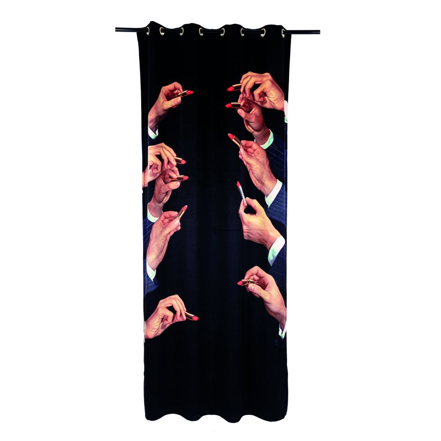 Polyester Curtain Lipstick by Seletti #Black