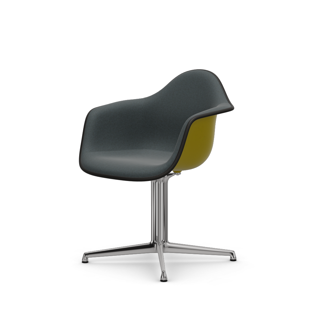 EAMES Plastic Armchair Dal (with Full Upholstery) (Color of Seat Shell -Mustard) (Request)