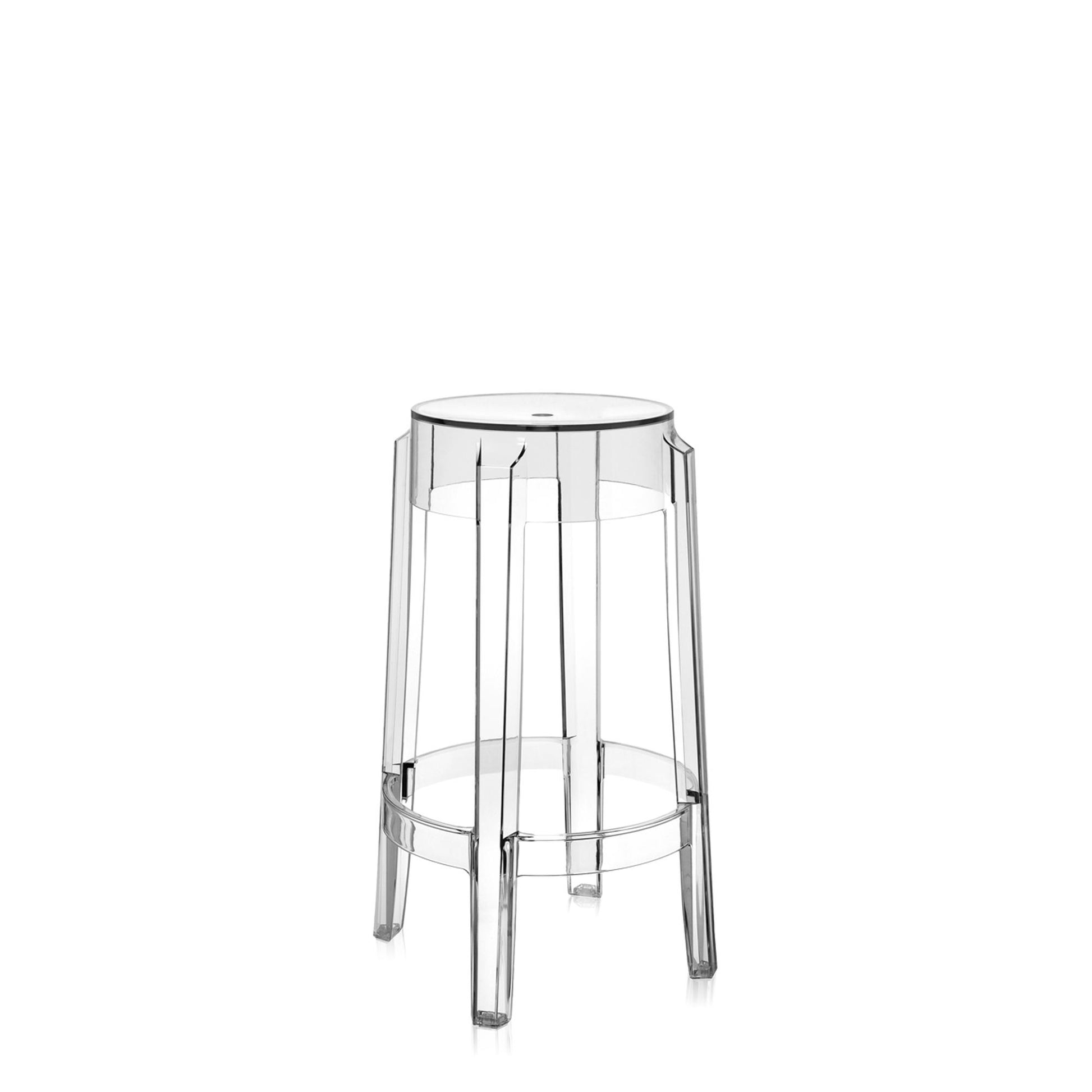 Charles Ghost Bar Stool H65 by Kartell #Crystal