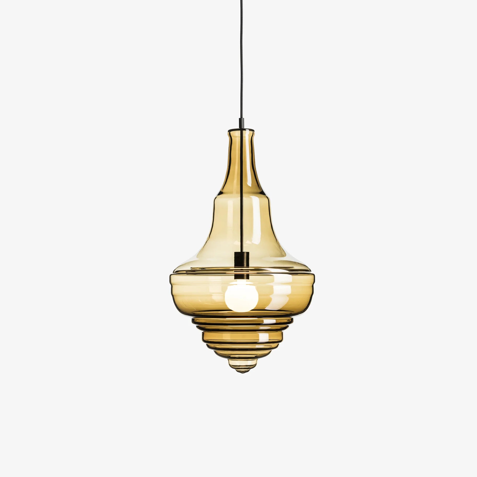 Neverending Glory Prague Estrate Theatre Pendant Lamp by Lasvit #M / Smoke