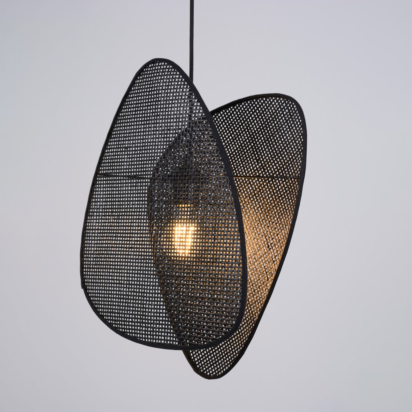 Pendant Lamp Screen Xs by Market Set #Black Cane