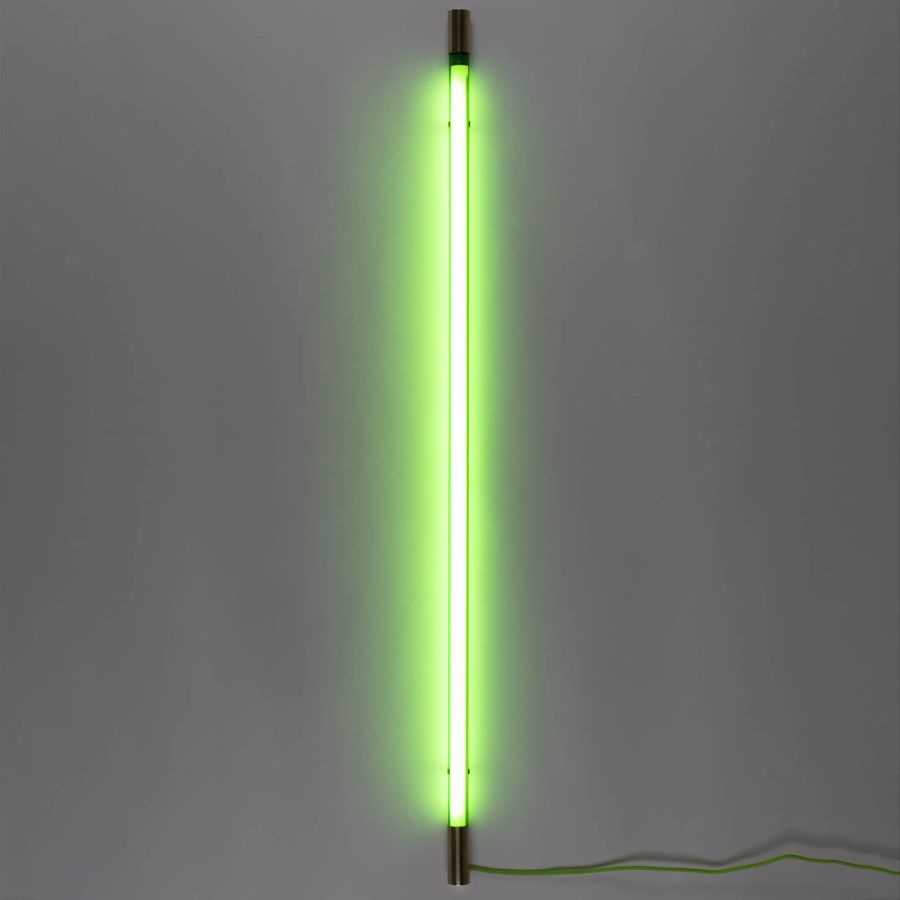 LED Floor/Wall Lamp Linea Golden End by Seletti #Green