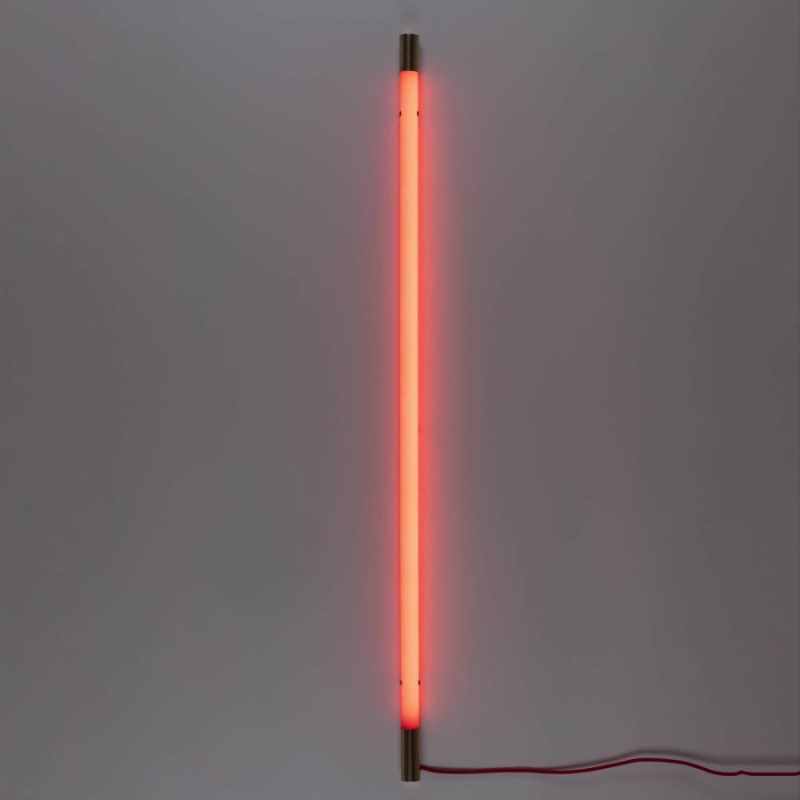 LED Floor/Wall Lamp Linea Golden End by Seletti #Red