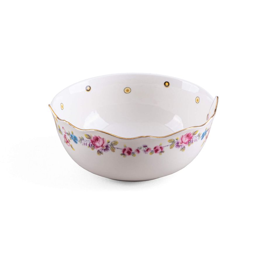 Bone China porcelain Bowl Hybrid Saylac Bowl by Seletti