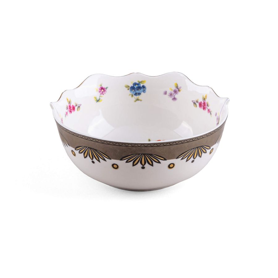 Bone China porcelain Bowl Hybrid Saylac Bowl by Seletti