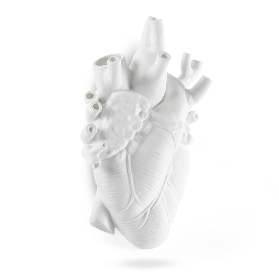 Fiberglass Vase Love in Bloom Giant Heart by Seletti #White