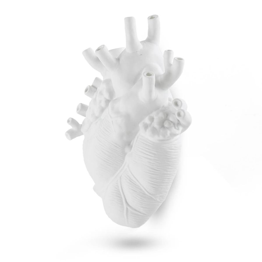 Fiberglass Vase Love in Bloom Giant Heart by Seletti #White