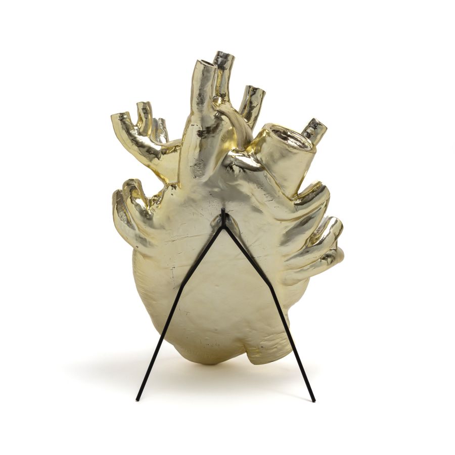 Fiberglass Vase Love in Bloom Giant Heart by Seletti #Gold