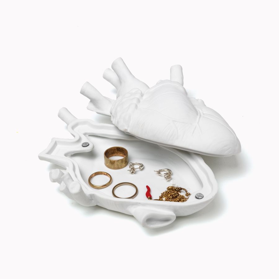 Fine Porcelain Box Love in Bloom Heart by Seletti