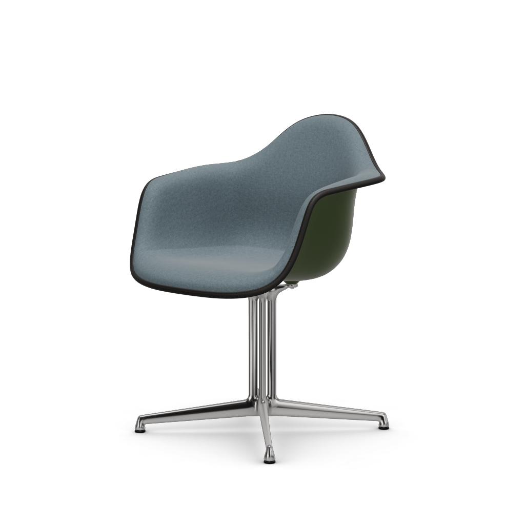 EAMES Plastic Armchair Dal (with Full Upholstery) (Color of Seat Shell -Forest) (Request)