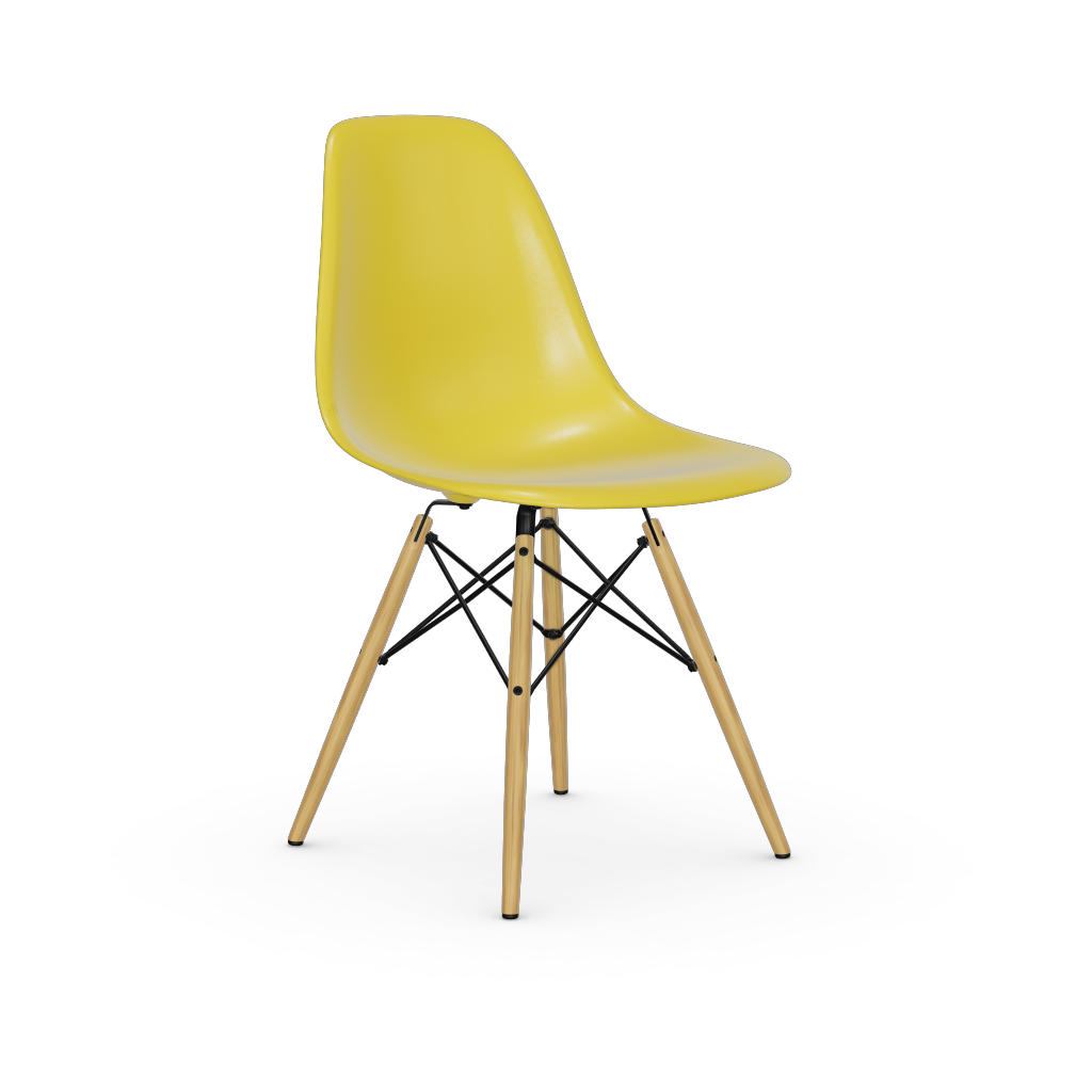 Eames Plastic Side Chair DSW (without upholstery) by Vitra