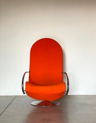 1-2-3 Series Highback Chairs by Verner Panton for Fritz Hansen, 1970s, Set of 2-NPC-2041870