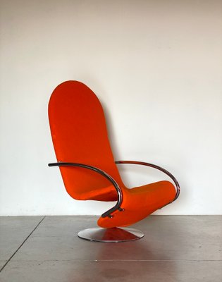 1-2-3 Series Highback Chairs by Verner Panton for Fritz Hansen, 1970s, Set of 2-NPC-2041870