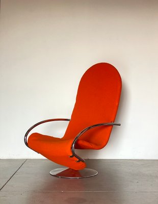 1-2-3 Series Highback Chairs by Verner Panton for Fritz Hansen, 1970s, Set of 2-NPC-2041870