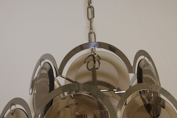 10-Flame Chandelier from Vistosi, 1960s-ZWH-964433