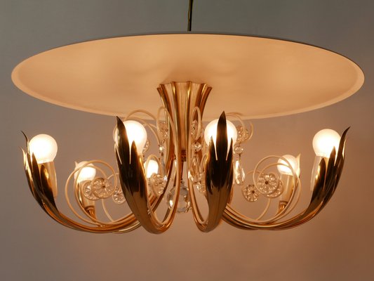 10-Flamed Ceiling Lamp from Vereinigte Werkstätten Collection, 1950s-WPT-1336758