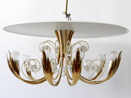 10-Flamed Ceiling Lamp from Vereinigte Werkstätten Collection, 1950s-WPT-1336758