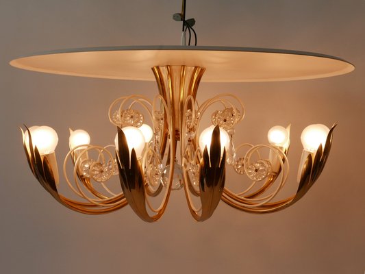 10-Flamed Ceiling Lamp from Vereinigte Werkstätten Collection, 1950s-WPT-1336758