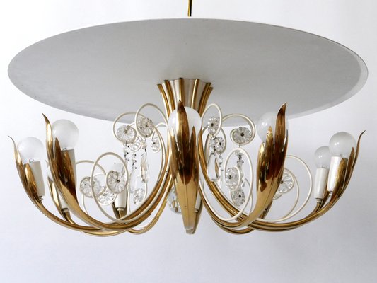 10-Flamed Ceiling Lamp from Vereinigte Werkstätten Collection, 1950s-WPT-1336758