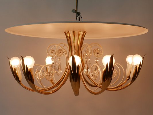 10-Flamed Ceiling Lamp from Vereinigte Werkstätten Collection, 1950s-WPT-1336758