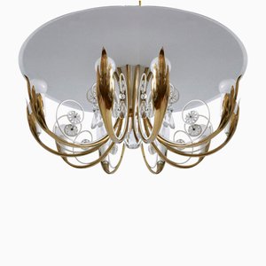 10-Flamed Ceiling Lamp from Vereinigte Werkstätten Collection, 1950s-WPT-1336758