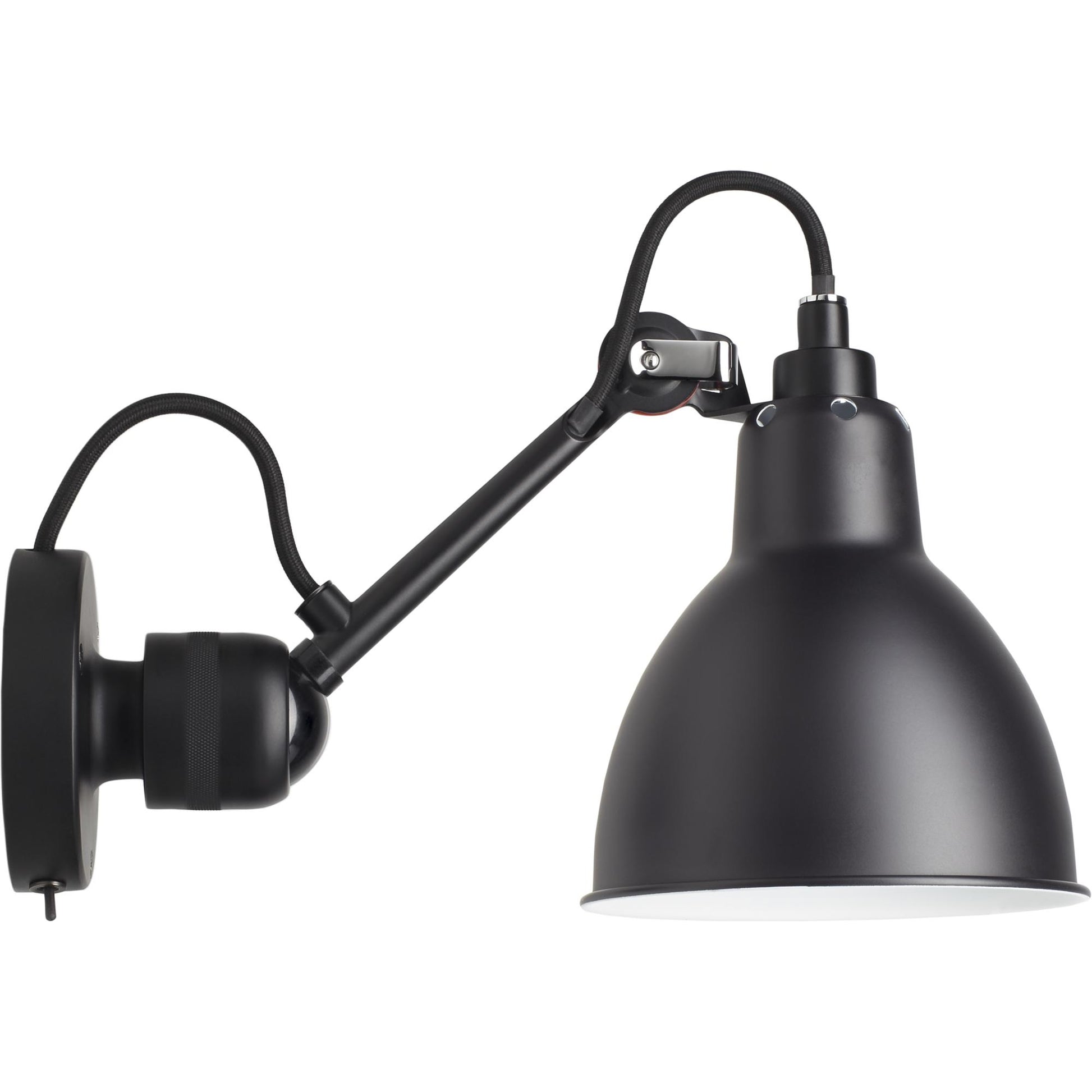 N304 Wall Lamp by Lampe Gras #Mat Black w. Switch