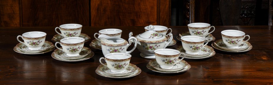 10-Person Tea Service Including Cups with Saucers, Milk Jugs and Sugar Bowls from HHP, Japan, 1950s, Set of 32-RAQ-979705