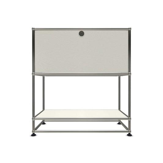 1x3 Modular Metal Highboard with 1 top door & 0-1 pannel [W750XD350XH(100+350+350)] by Usm #Pure White [RAL 9010]